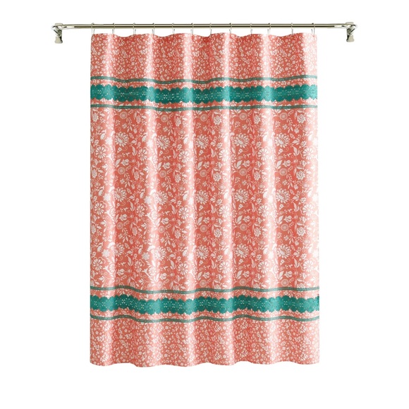 The Pioneer Woman Mazie Medallion Shower Curtain NEW - Picture 2 of 5
